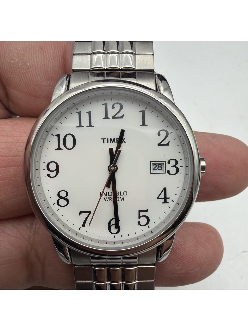 Timex Tw2v05400 Men’s Indigo Watch Wr30m Good Condition New Battery